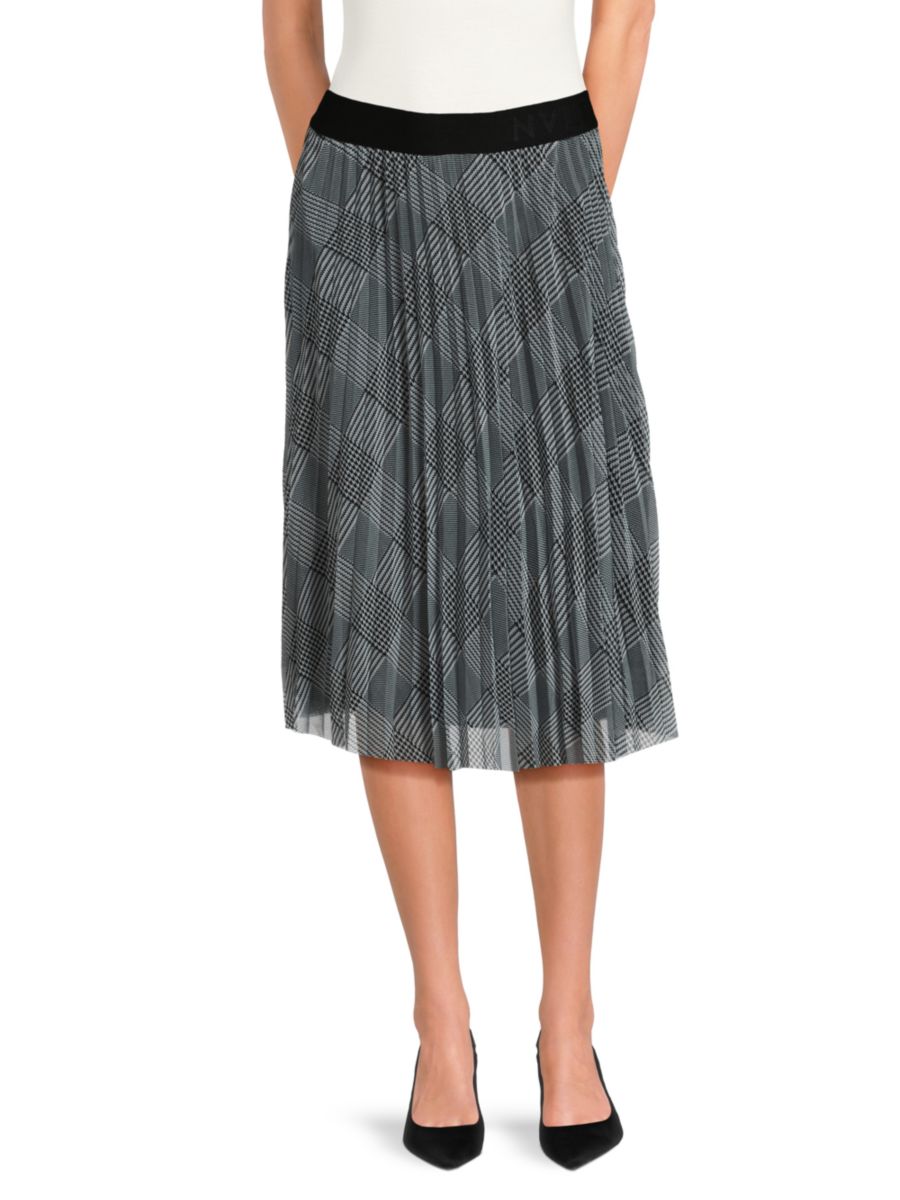 Юбка миди с плиссировкой в ломаную клетку nvlt, черный
Юбка миди с плиссировкой в ломаную клетку nvlt, черный