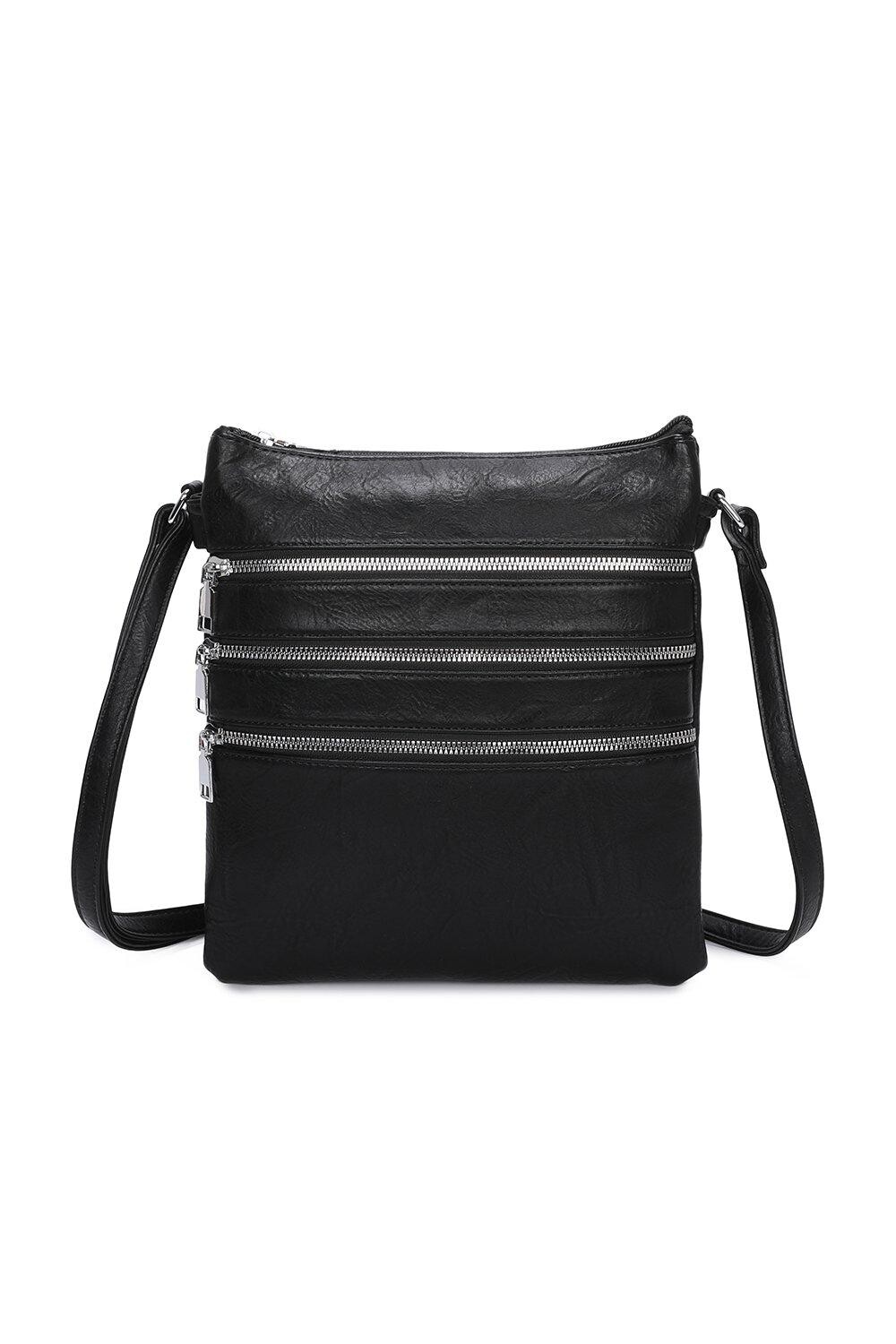 Сумка-мессенджер Khamsa из искусственной кожи с пятью карманами на молнии Fontanella Fashion, черный
Сумка-мессенджер Khamsa из искусственной кожи с пятью карманами на молнии Fontanella Fashion, черный