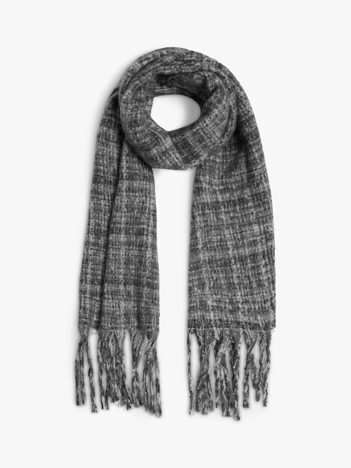 Шарф-одеяло в клетку James Lakeland, черно-белый
Шарф-одеяло в клетку James Lakeland, черно-белый