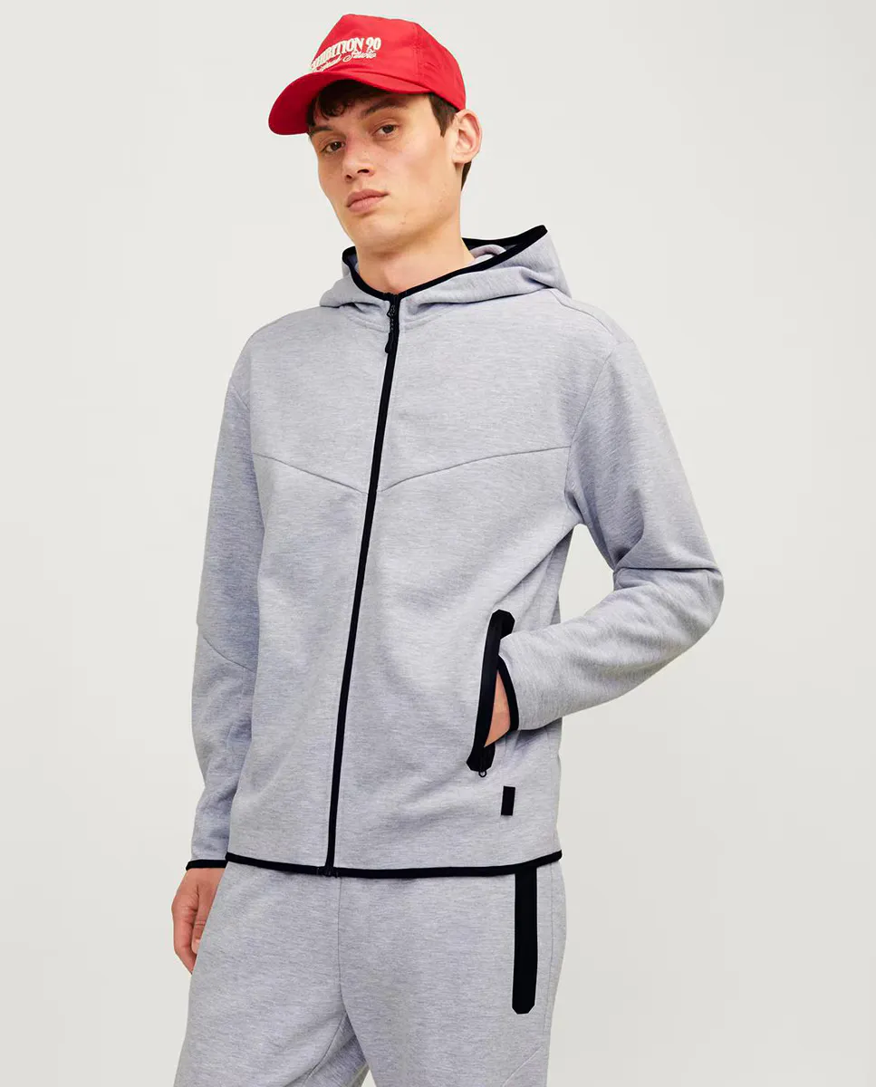 Мужская контрастная толстовка с капюшоном на молнии с карманами Jack & Jones, серый
Мужская контрастная толстовка с капюшоном на молнии с карманами Jack & Jones, серый