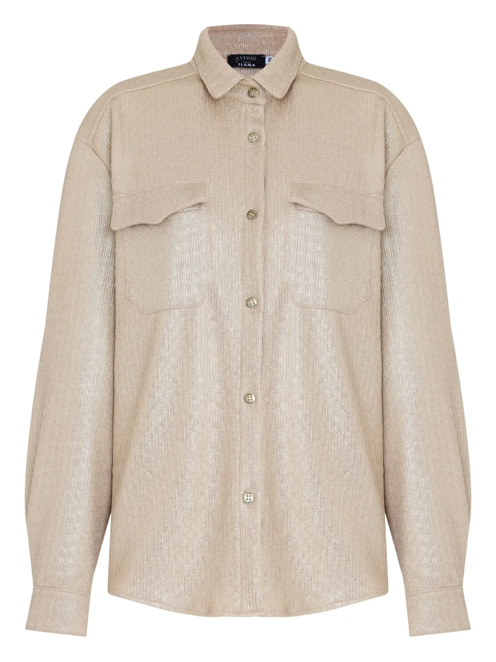 Рубашка X Astrid с блестящими деталями Amir Slama, нейтральный
Рубашка X Astrid с блестящими деталями Amir Slama, нейтральный