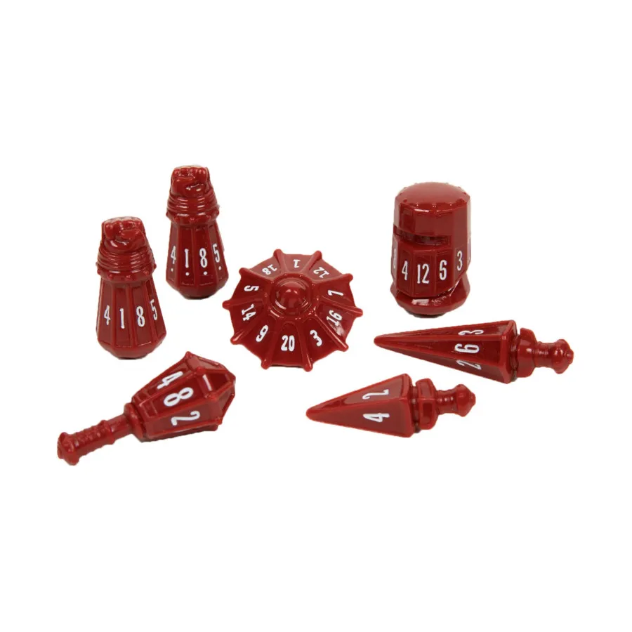 Комплект воина — Багровый и костяно-белый (7), Sculpted Dice (Poly Hero Dice)
Комплект воина — Багровый и костяно-белый (7), Sculpted Dice (Poly Hero Dice)