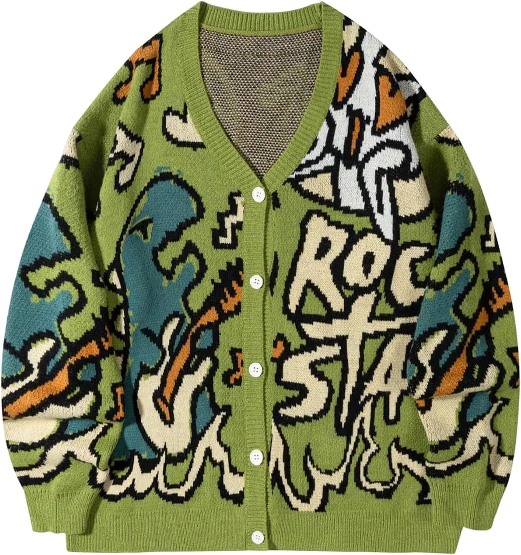 Кардиган мужской Y2K с длинным рукавом и V-образным вырезом SweatyRocks
Кардиган мужской Y2K с длинным рукавом и V-образным вырезом SweatyRocks