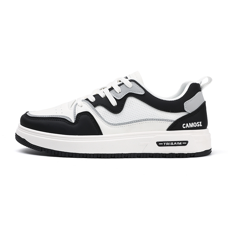 CAMOSI Антискользящие износостойкие низкие скейтерские кроссовки унисекс бело-черные, цвет White Black
CAMOSI Антискользящие износостойкие низкие скейтерские кроссовки унисекс бело-черные, цвет White Black