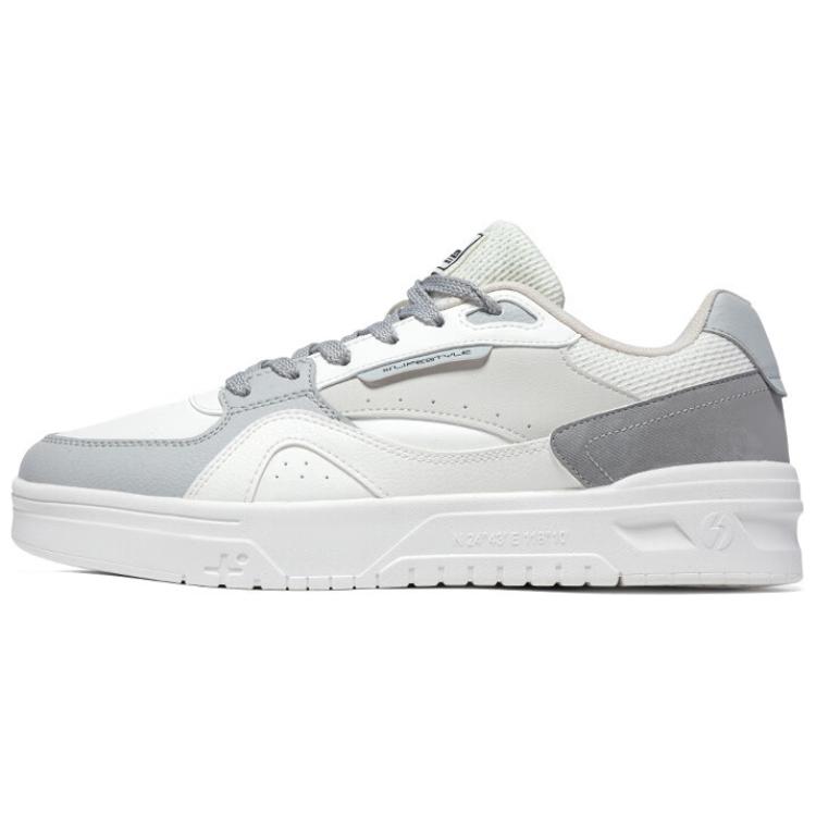 361° Поддерживающие износостойкие низкие кроссовки для скейтбординга, мужские, белые, серые 
361° Поддерживающие износостойкие низкие кроссовки для скейтбординга, мужские, белые, серые