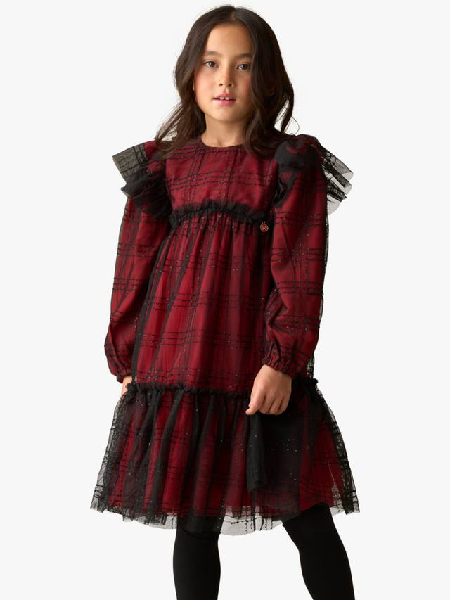 Детское платье в клетку с длинными рукавами из сетки Angel & Rocket, Red
Детское платье в клетку с длинными рукавами из сетки Angel & Rocket, Red