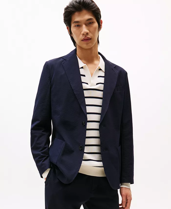 Мужской блазер с отложным воротником и лацканами с вырезом Tommy Hilfiger, синий
Мужской блазер с отложным воротником и лацканами с вырезом Tommy Hilfiger, синий