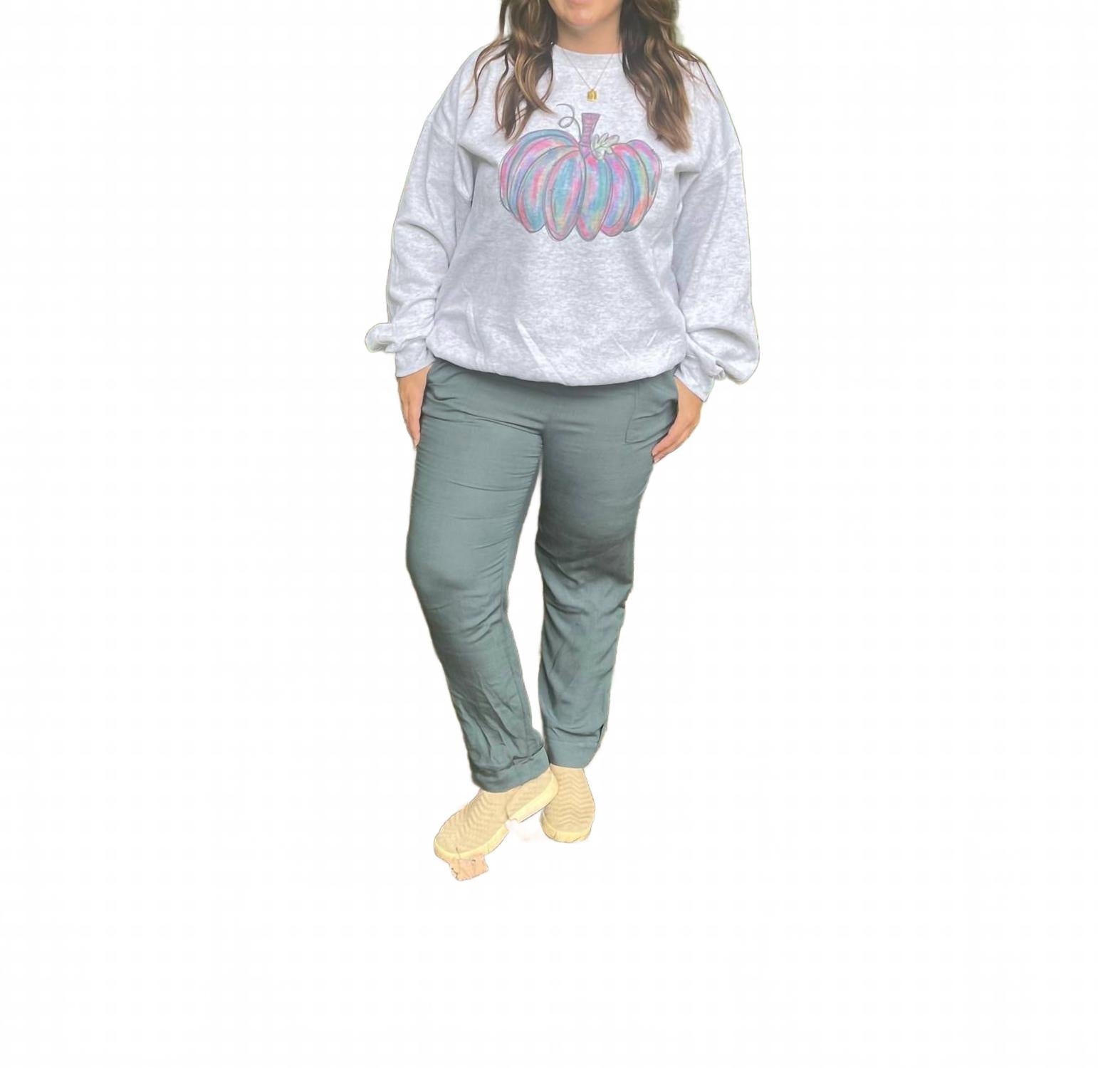 Пыльные джинсовые брюки-бананы в сине-зеленом цвете FINAL TOUCH
Пыльные джинсовые брюки-бананы в сине-зеленом цвете FINAL TOUCH