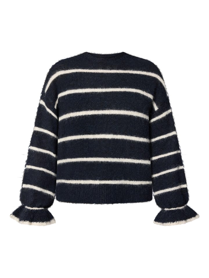 Zero Полосатый свитер из шерсти в стиле пэчворк, темно-синий/кремовый
Zero Полосатый свитер из шерсти в стиле пэчворк, темно-синий/кремовый