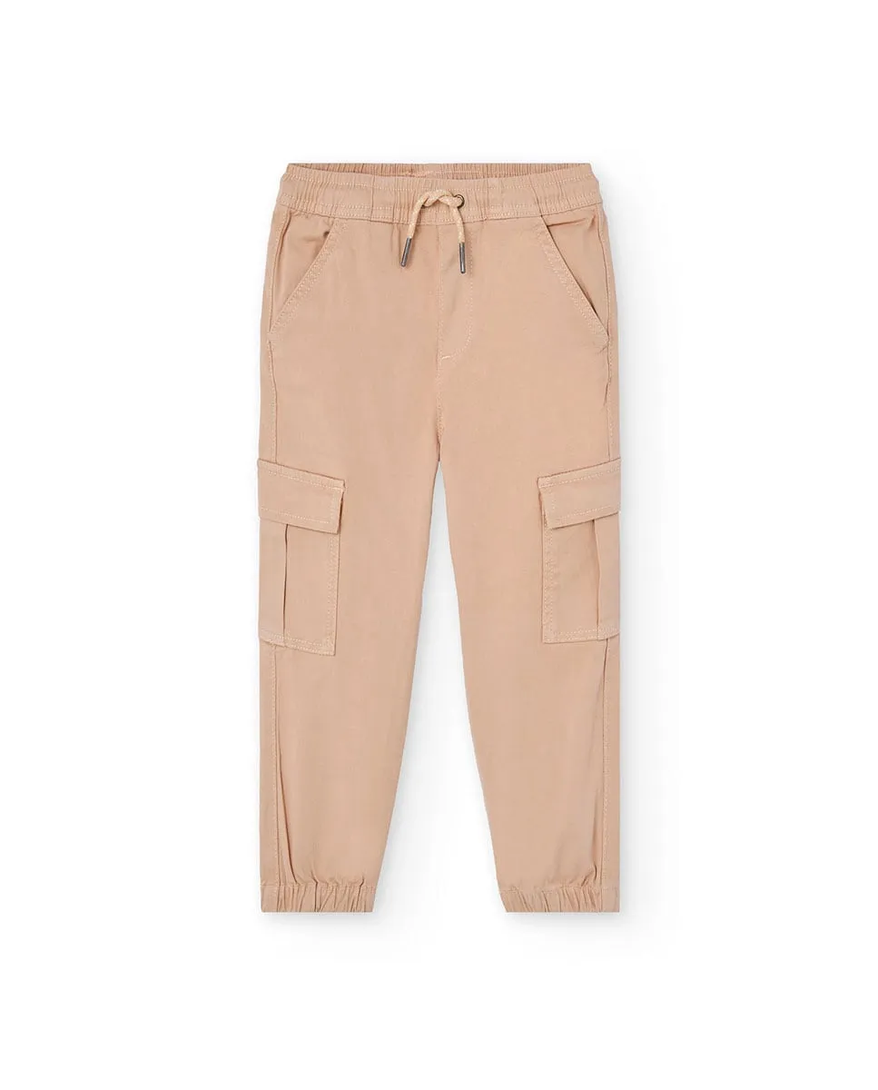 Детские штаны карго с резинкой и шнурком для регулировки Boboli, бежевый
Детские штаны карго с резинкой и шнурком для регулировки Boboli, бежевый