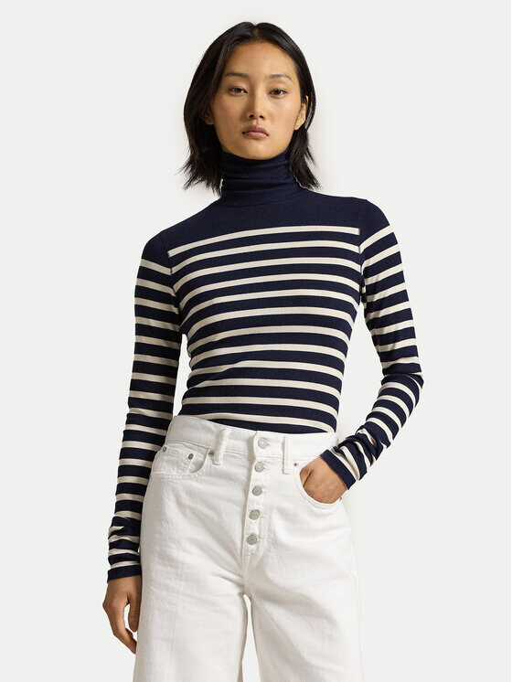 Свитер с высоким воротником приталенного кроя Polo Ralph Lauren, синий
Свитер с высоким воротником приталенного кроя Polo Ralph Lauren, синий