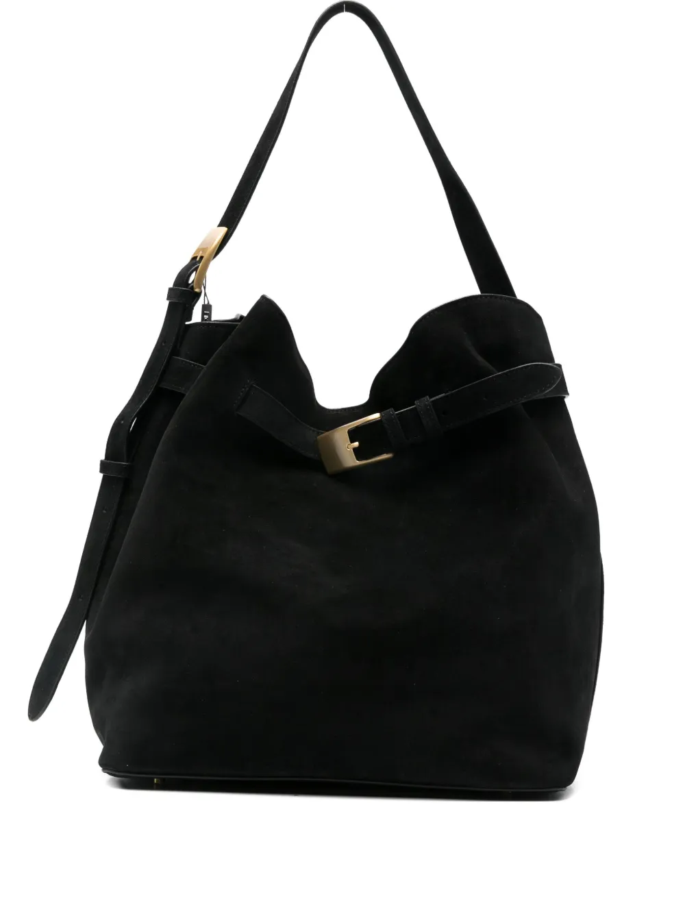 Замшевая сумка-тоут с пряжкой Elleme, черный
Замшевая сумка-тоут с пряжкой Elleme, черный