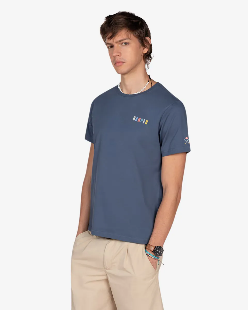 Мужская футболка с коротким рукавом и крупным принтом Harper & Neyer, светло-голубой
Мужская футболка с коротким рукавом и крупным принтом Harper & Neyer, светло-голубой