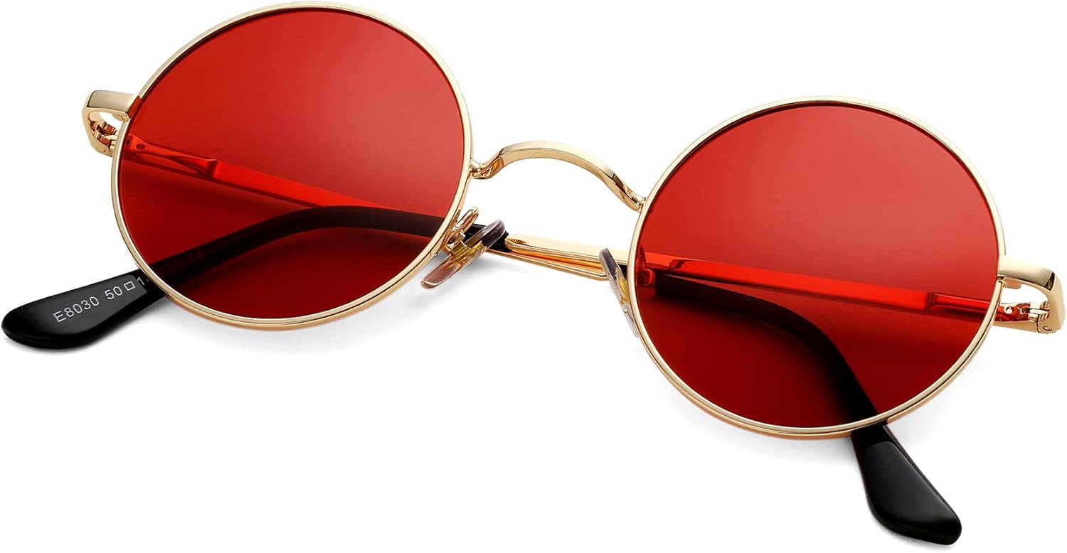 Солнцезащитные очки Pro Acme Small Round Polarized Sunglasses для мужчин и женщин, в стиле ретро, металлические, в стиле хиппи, с защитой от УФ-излучения UV400, D4 - Gold Frame/Transparent Red Lens
Солнцезащитные очки Pro Acme Small Round Polarized Sunglasses для мужчин и женщин, в стиле ретро, металлические, в стиле хиппи, с защитой от УФ-излучения UV400, D4 - Gold Frame/Transparent Red Lens