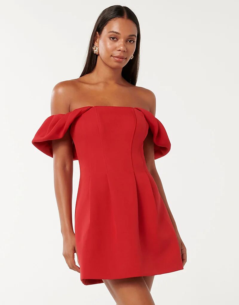 Мини-платье Forever New с вырезом-бардо красного цвета
Мини-платье Forever New с вырезом-бардо красного цвета