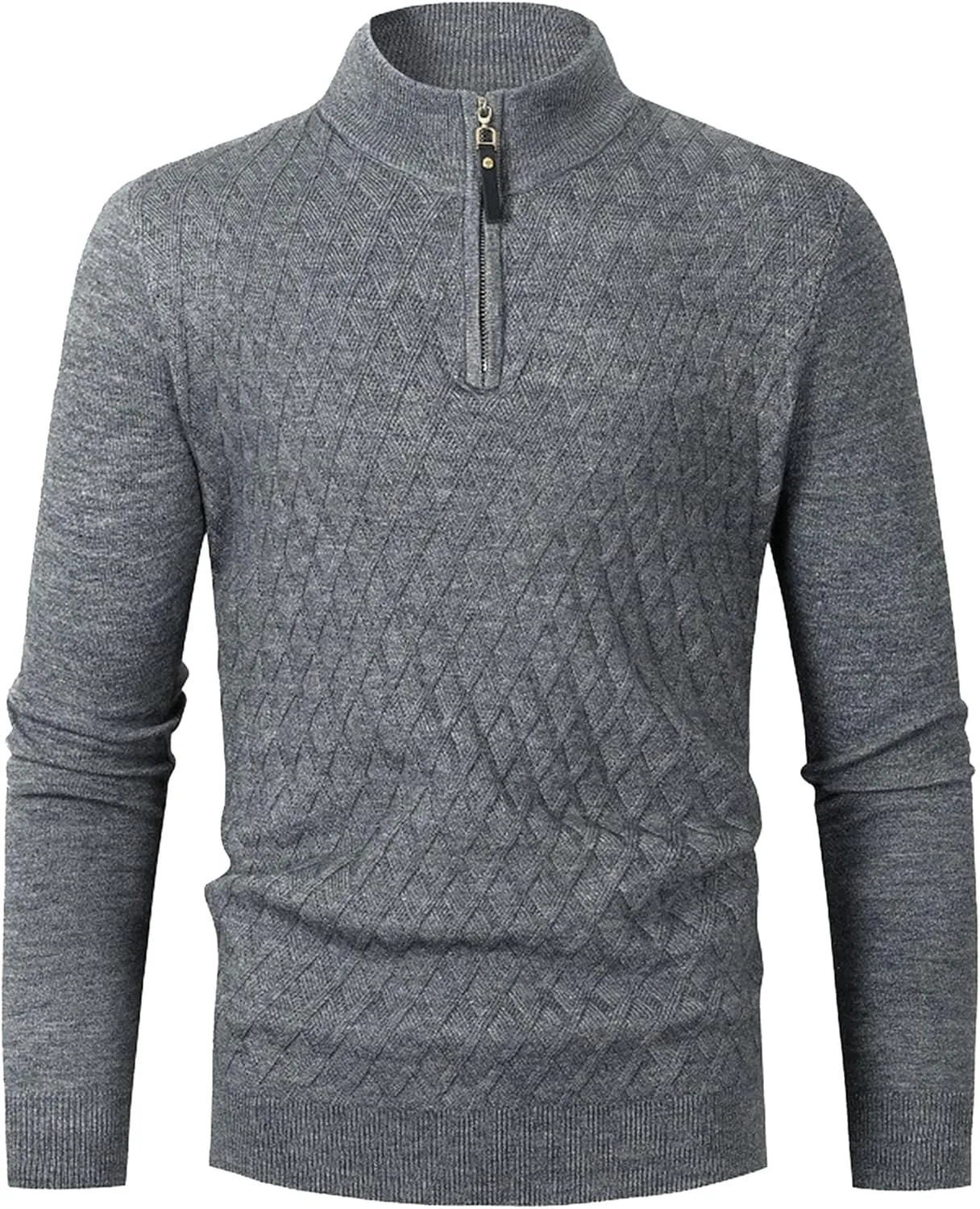 Мужской свитер с воротником стойкой и молнией на четверть Slim Fit DGHM-JLMY
Мужской свитер с воротником стойкой и молнией на четверть Slim Fit DGHM-JLMY