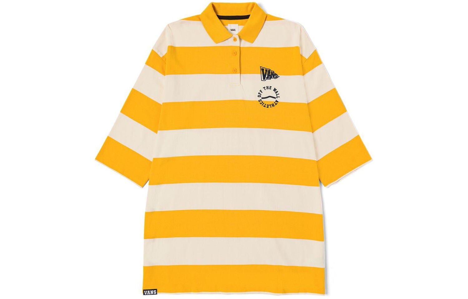 Платье с короткими рукавами женское желтое в полоску Vans
Платье с короткими рукавами женское желтое в полоску Vans