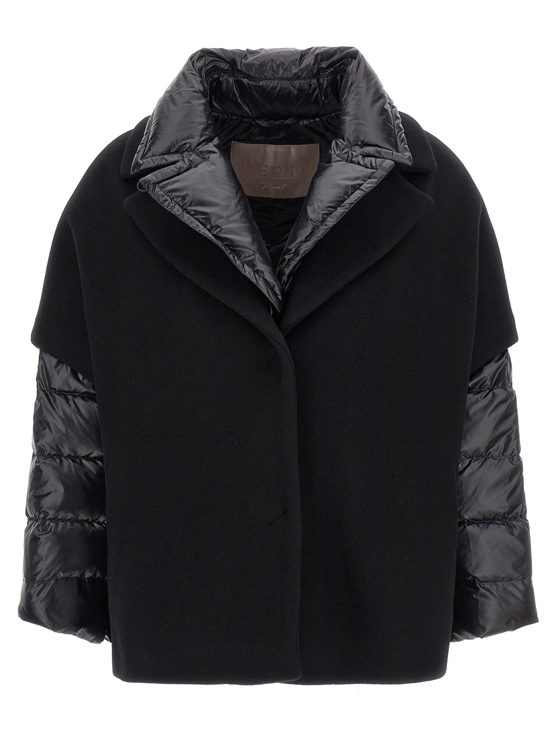 Пуховик с вставкой-капюшоном Herno, черный
Пуховик с вставкой-капюшоном Herno, черный