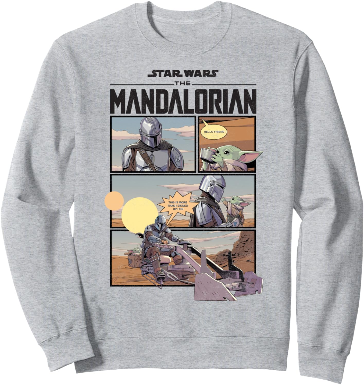Толстовка с изображением комикса «Звездные войны: Мандалорец», серая Star Wars, Серый, Толстовка с изображением комикса «Звездные войны: Мандалорец», серая Star Wars
Толстовка с изображением комикса «Звездные войны: Мандалорец», серая Star Wars, Серый, Толстовка с изображением комикса «Звездные войны: Мандалорец», серая Star Wars