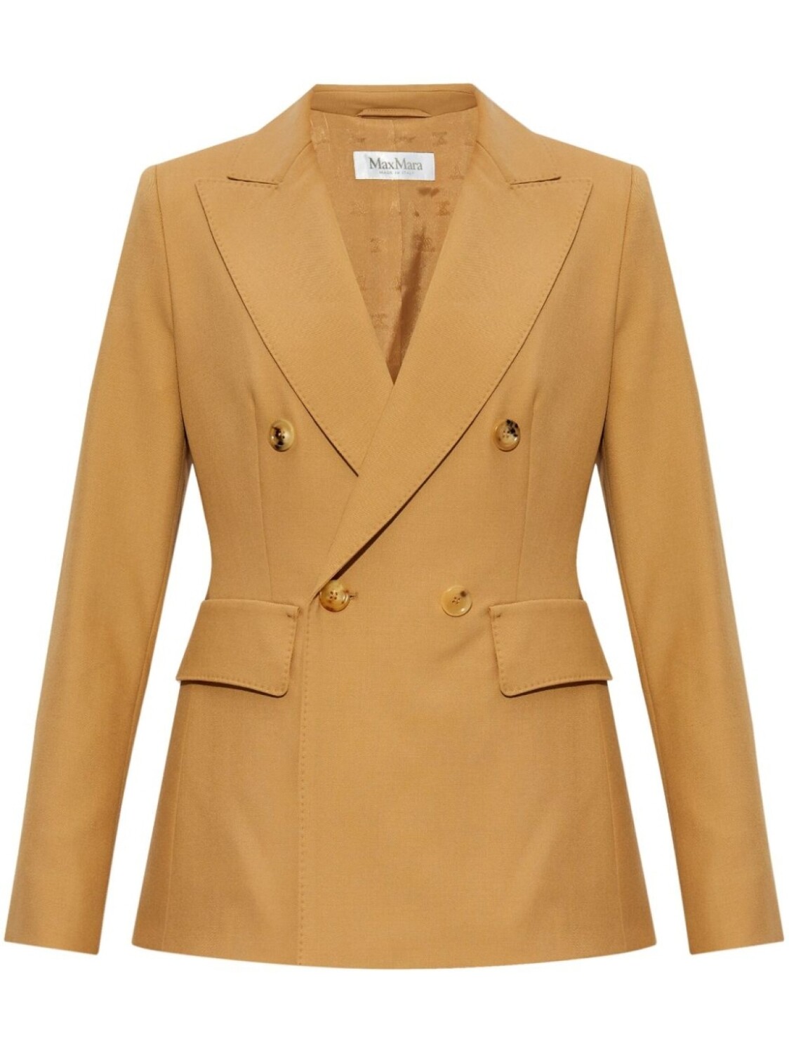 Max Mara двубортный блейзер из натуральной шерсти, коричневый
Max Mara двубортный блейзер из натуральной шерсти, коричневый