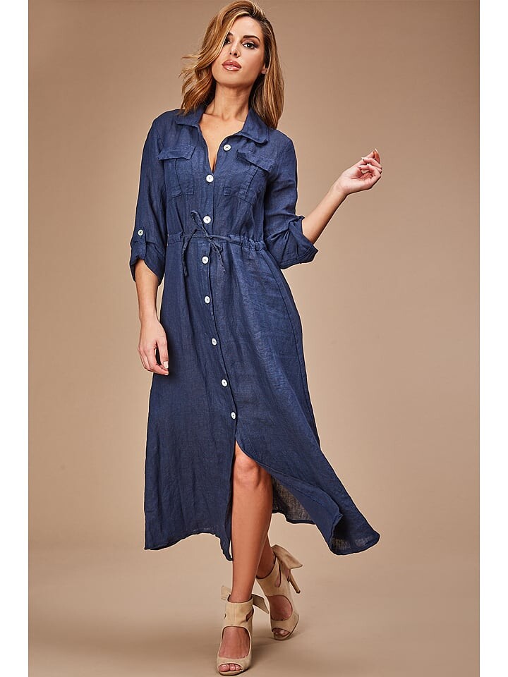 Длинное платье Le Monde du Lin Leinen, темно-синий
Длинное платье Le Monde du Lin Leinen, темно-синий