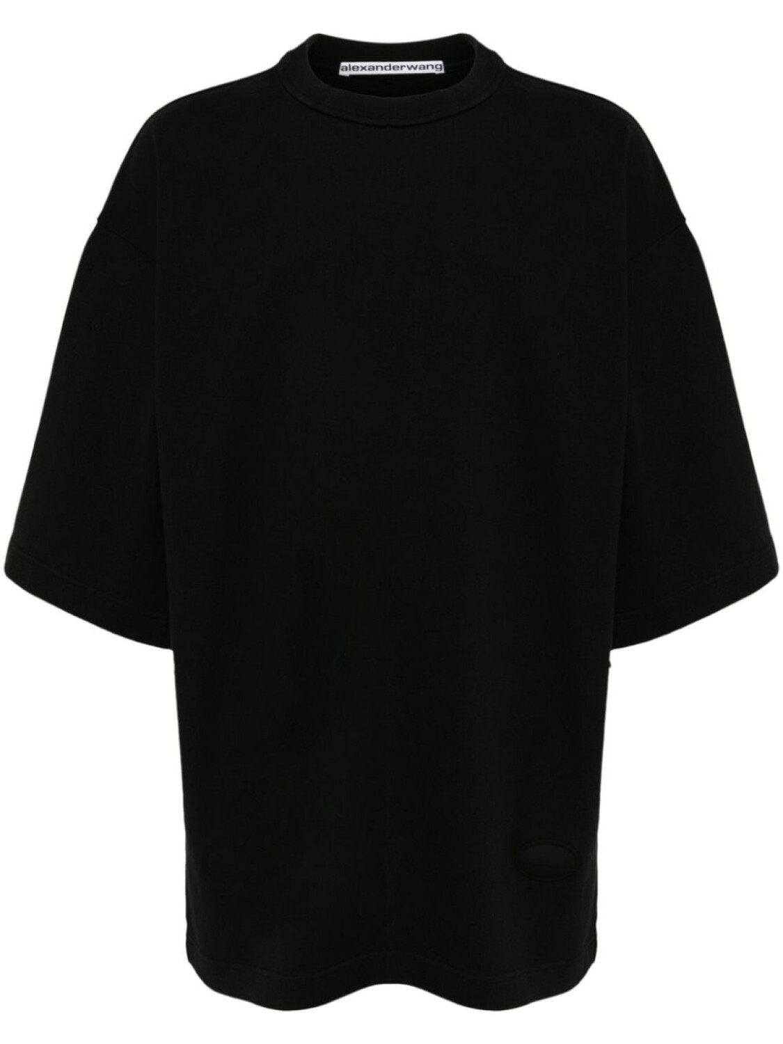 Alexander Wang хлопковая футболка, черный 
Alexander Wang хлопковая футболка, черный