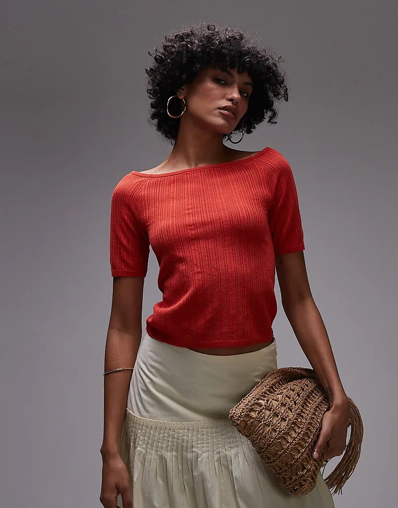 & Other Stories Трикотажный топ с вырезом-лодочкой красного цвета
& Other Stories Трикотажный топ с вырезом-лодочкой красного цвета