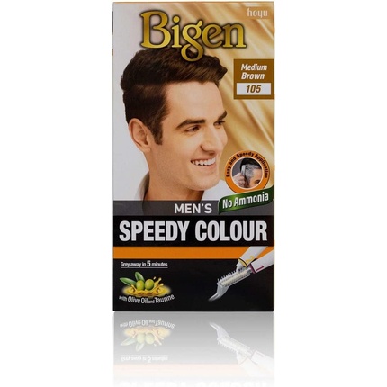 Мужская краска Speedy Color, легкое и быстрое нанесение, без аммиака, с аппликатором-расческой 105, средне-коричневый Bigen
Мужская краска Speedy Color, легкое и быстрое нанесение, без аммиака, с аппликатором-расческой 105, средне-коричневый Bigen