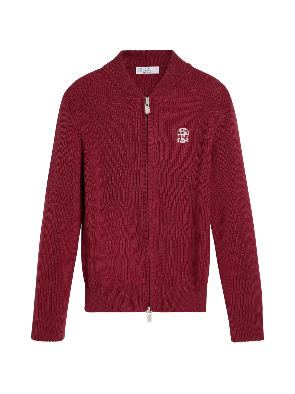 Кардиган на молнии с английской резинкой Brunello Cucinelli Kids, красный
Кардиган на молнии с английской резинкой Brunello Cucinelli Kids, красный