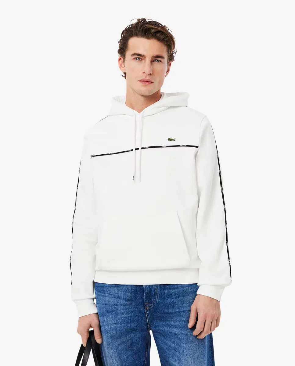 Мужская толстовка классического кроя в полоску с логотипом Lacoste, белый
Мужская толстовка классического кроя в полоску с логотипом Lacoste, белый