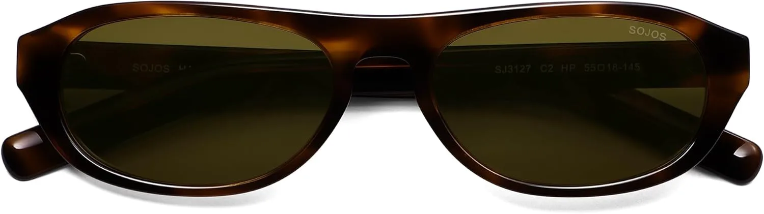 Солнцезащитные очки SOJOS Classic Acetate Oval для мужчин и женщин, поляризованные, с защитой UV400, унисекс, в стиле ретро, легкие, модель SJ3127, Turquoise/Green
Солнцезащитные очки SOJOS Classic Acetate Oval для мужчин и женщин, поляризованные, с защитой UV400, унисекс, в стиле ретро, легкие, модель SJ3127, Turquoise/Green