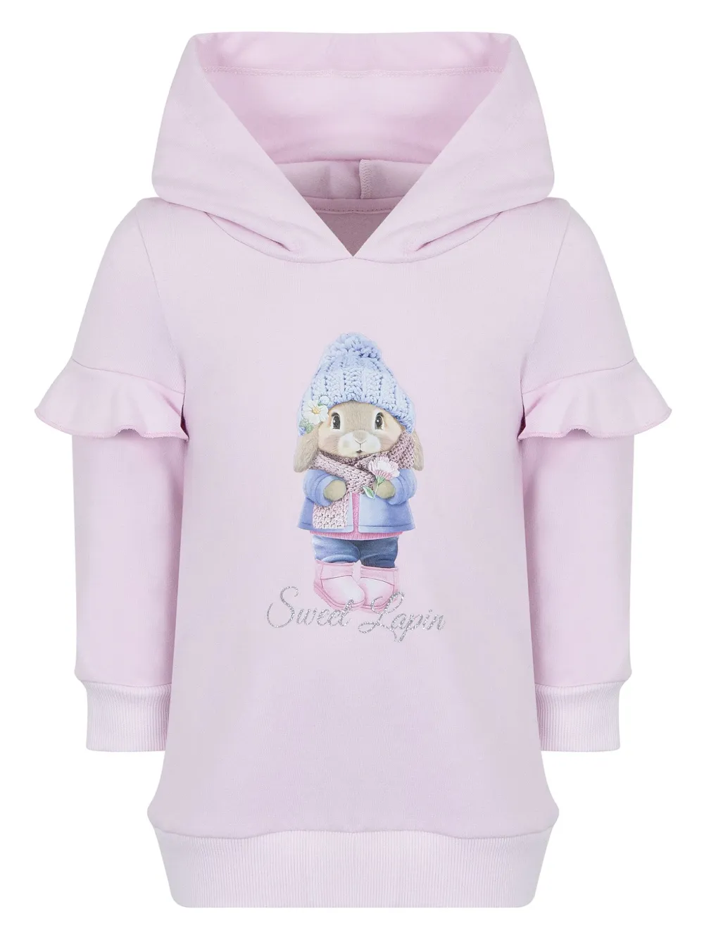 Платье-пуловер с принтом и баской Lapin House, розовый
Платье-пуловер с принтом и баской Lapin House, розовый