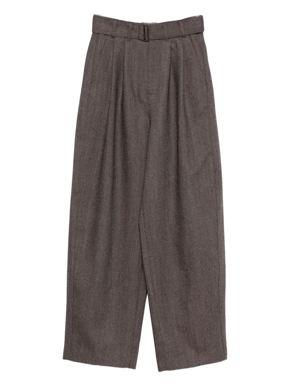 Брюки с плиссировкой и поясом Soeur, коричневый 
Брюки с плиссировкой и поясом Soeur, коричневый