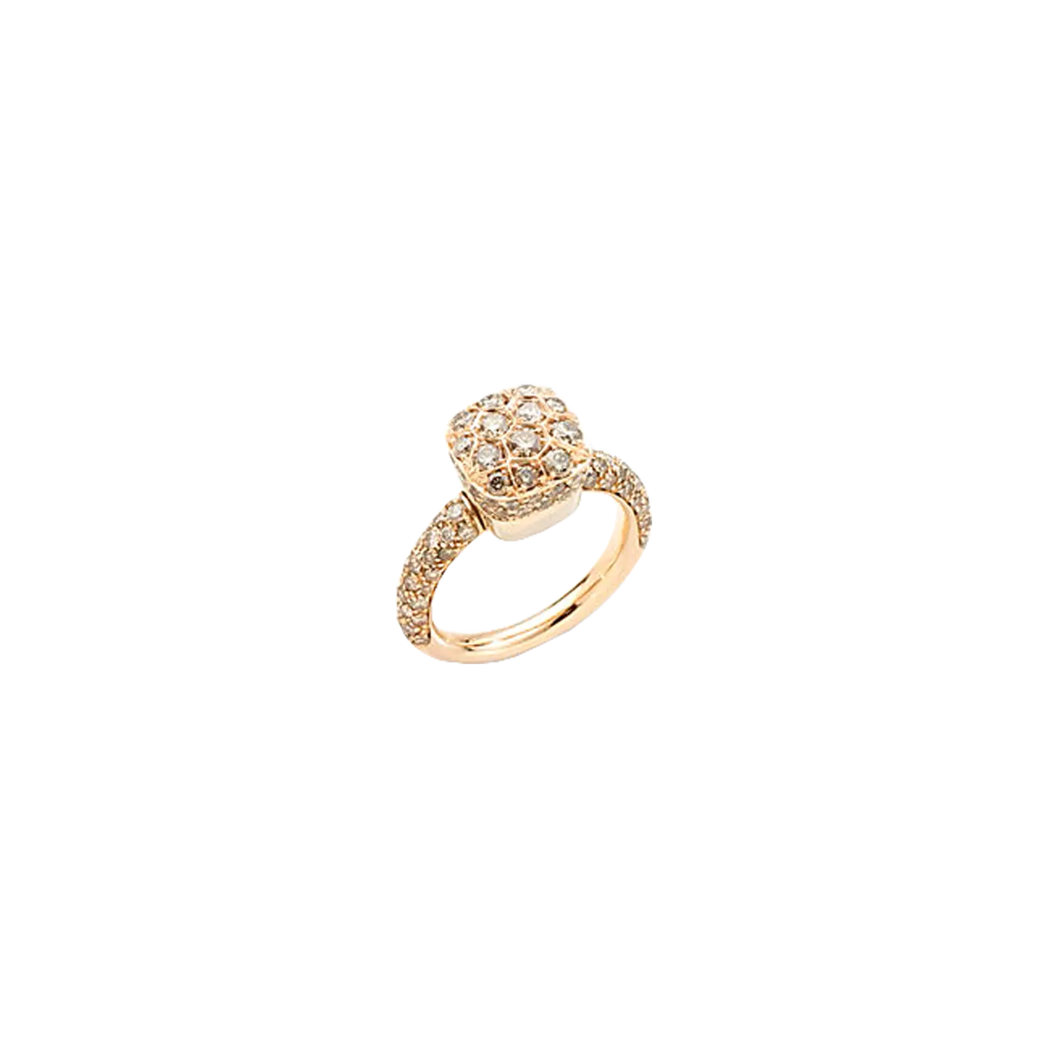 Кольцо Pomellato Nudo из розового и белого золота с коричневыми бриллиантами
Кольцо Pomellato Nudo из розового и белого золота с коричневыми бриллиантами