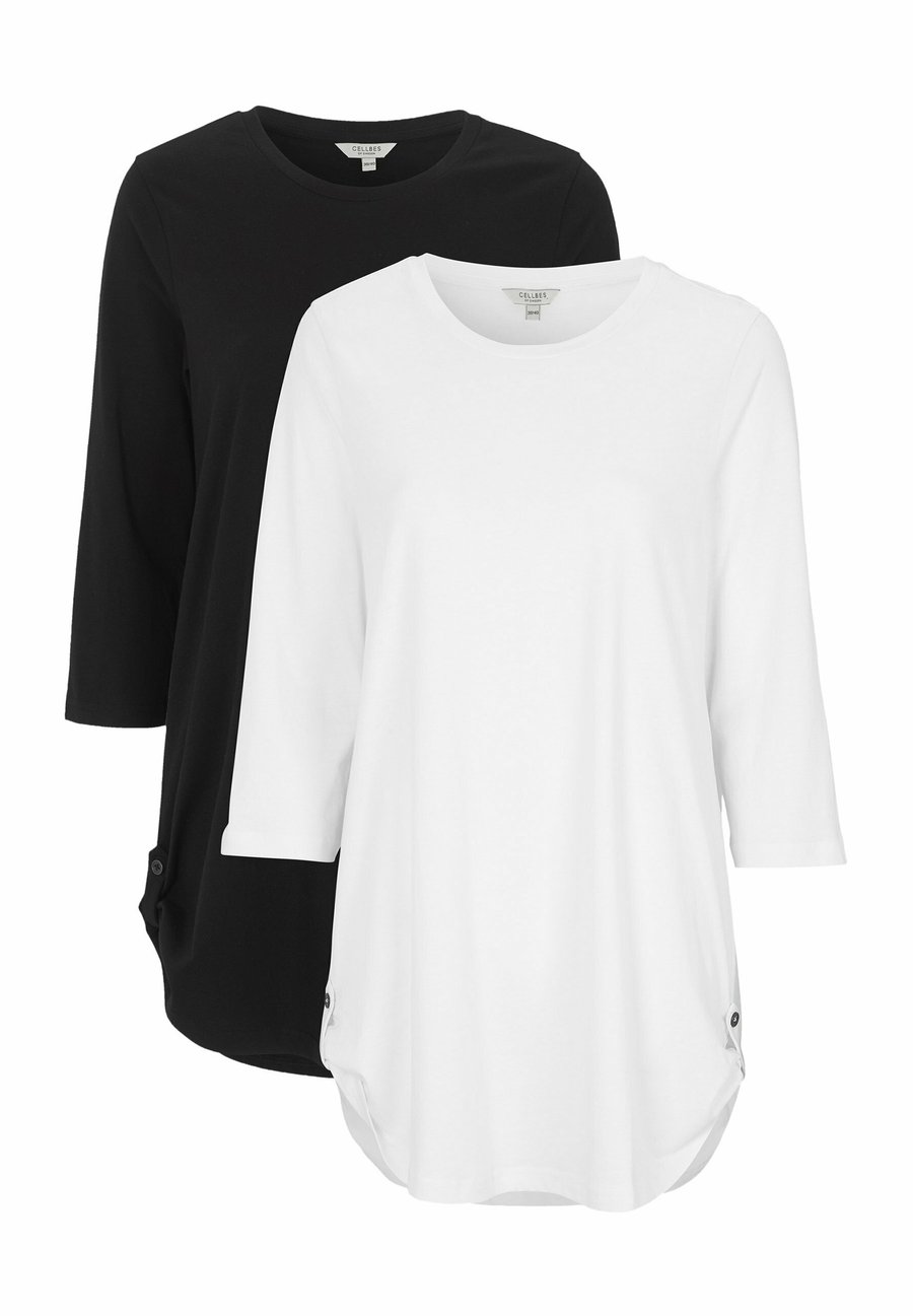 Топ Cellbes of Sweden 2 PACK WITH 3/4 SLEEVE, White Black/White
Топ Cellbes of Sweden 2 PACK WITH 3/4 SLEEVE, White Black/White