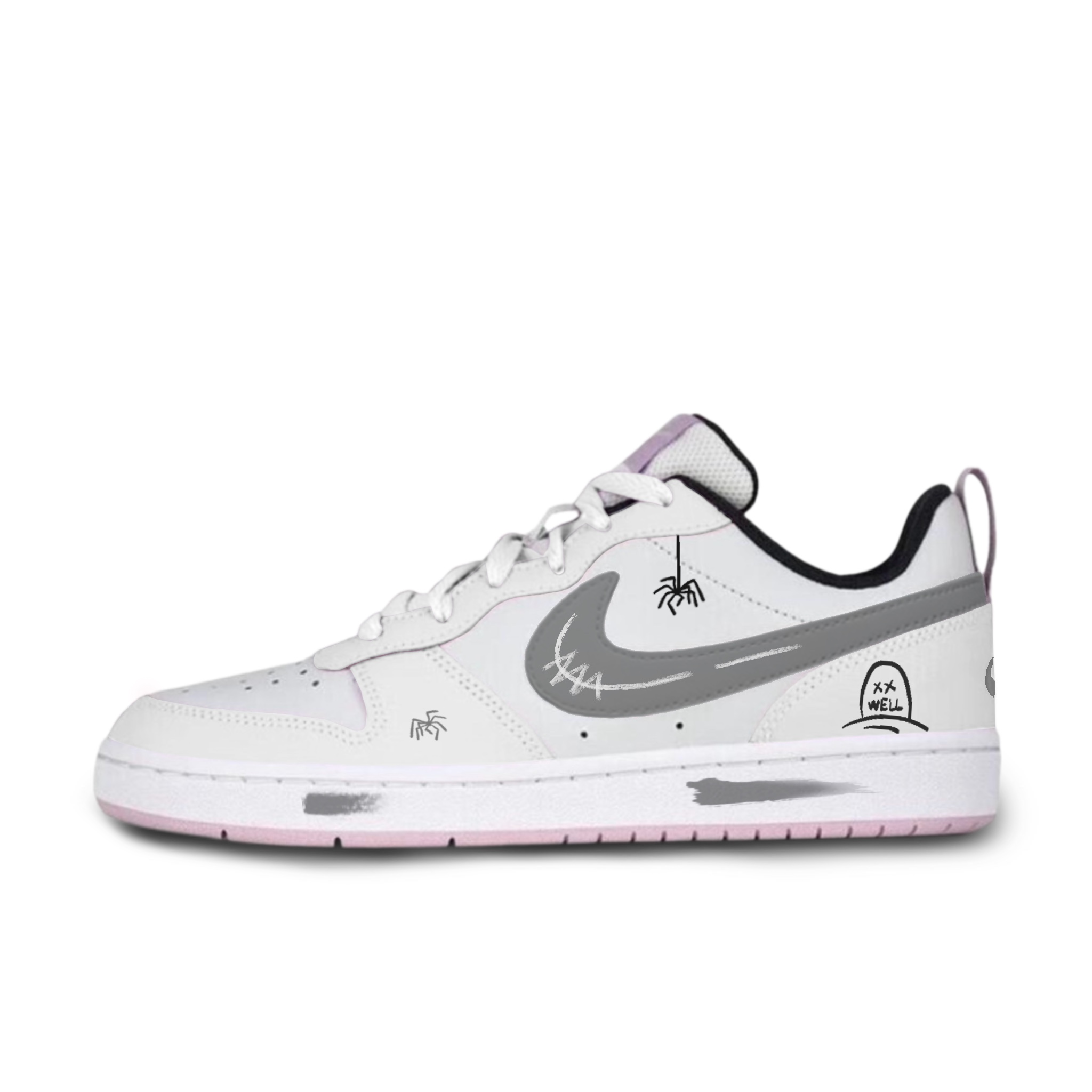 Court Borough устойчивые к истиранию низкие скейтерские кроссовки White детские Nike, серый
Court Borough устойчивые к истиранию низкие скейтерские кроссовки White детские Nike, серый