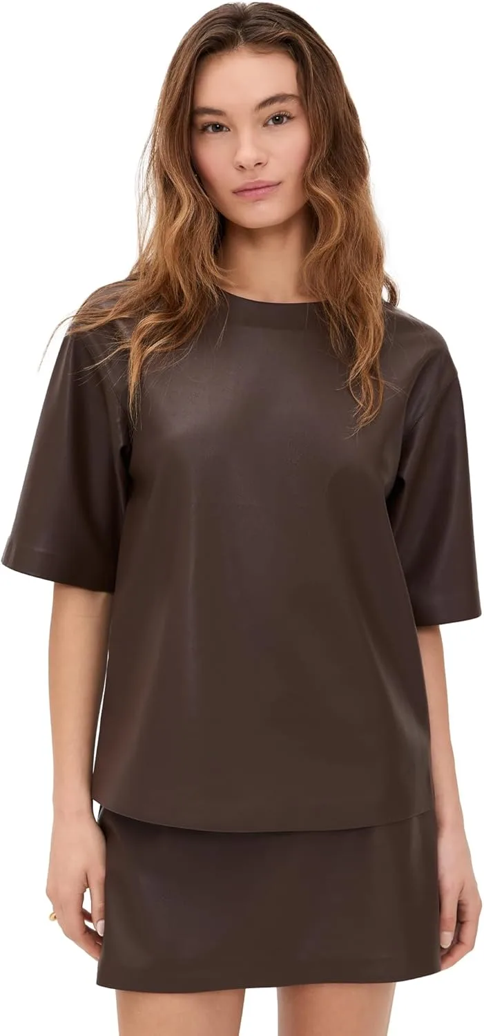 Женская футболка LE BOP Caroline из искусственной кожи
Женская футболка LE BOP Caroline из искусственной кожи