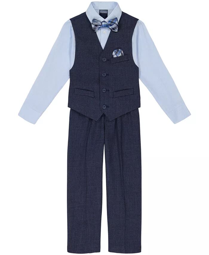 Комплект из жилета из полосатого твила для малышей и маленьких мальчиков Nautica
Комплект из жилета из полосатого твила для малышей и маленьких мальчиков Nautica