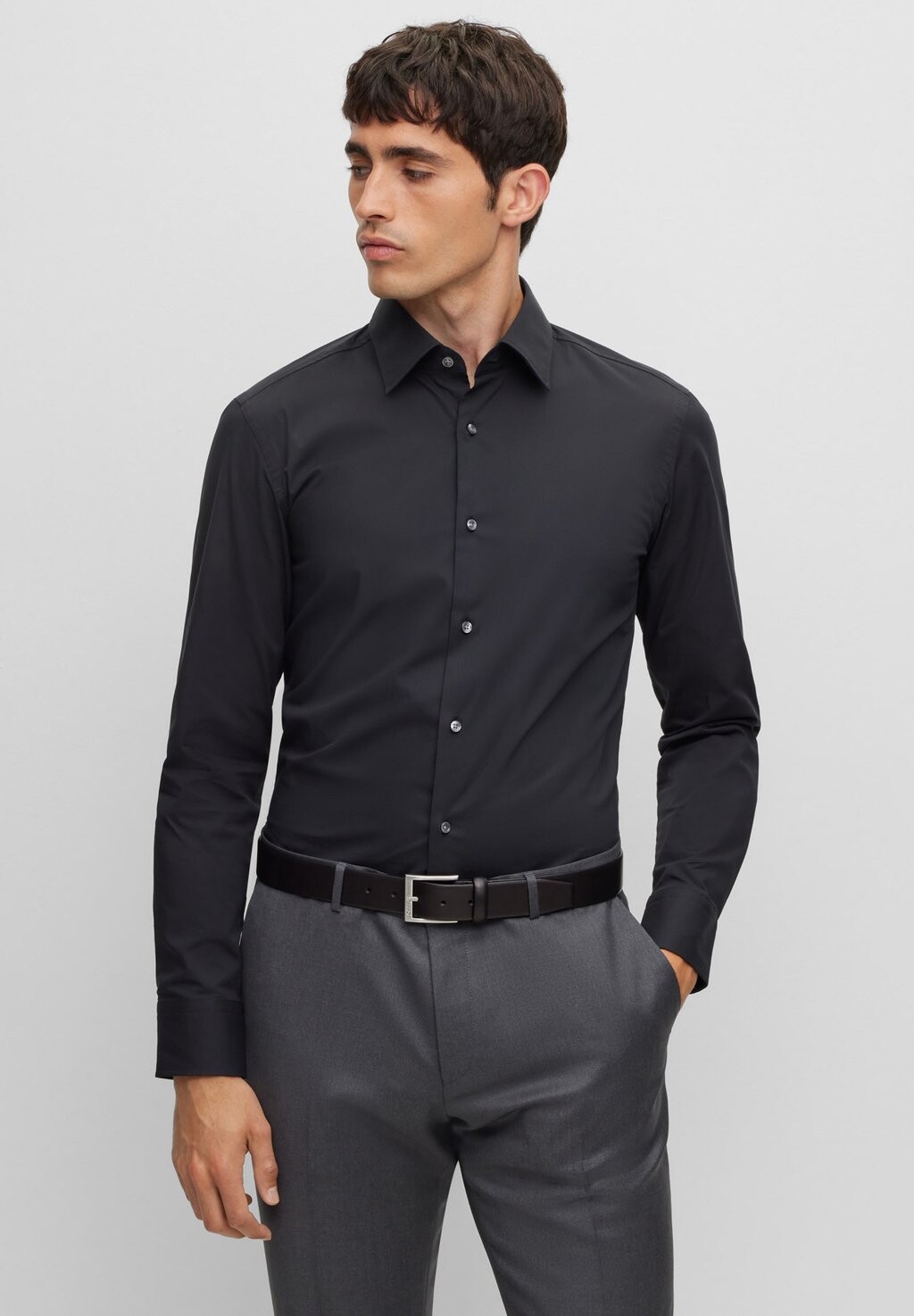 Классическая рубашка Hank BOSS, цвет schwarz
Классическая рубашка Hank BOSS, цвет schwarz