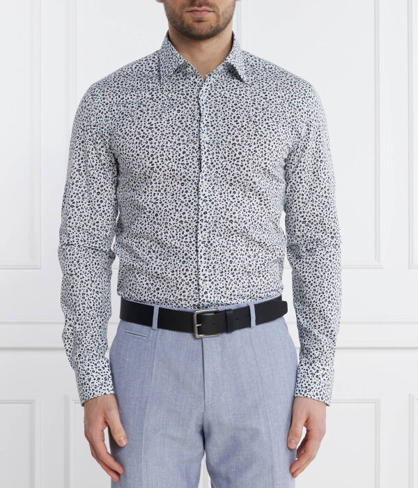 Рубашка мужская Boss облегающего кроя с принтом, бело-черный
Рубашка мужская Boss облегающего кроя с принтом, бело-черный