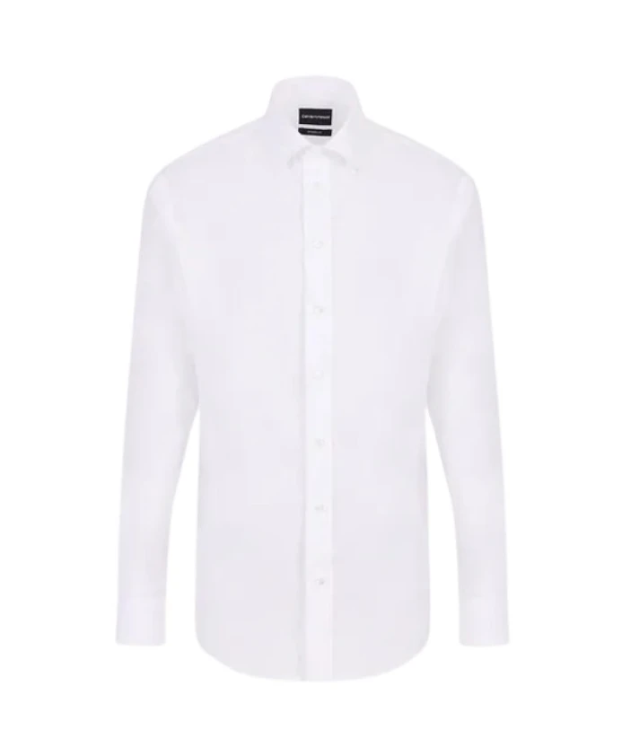 Элегантная рубашка с французским воротником Emporio Armani, белый 
Элегантная рубашка с французским воротником Emporio Armani, белый