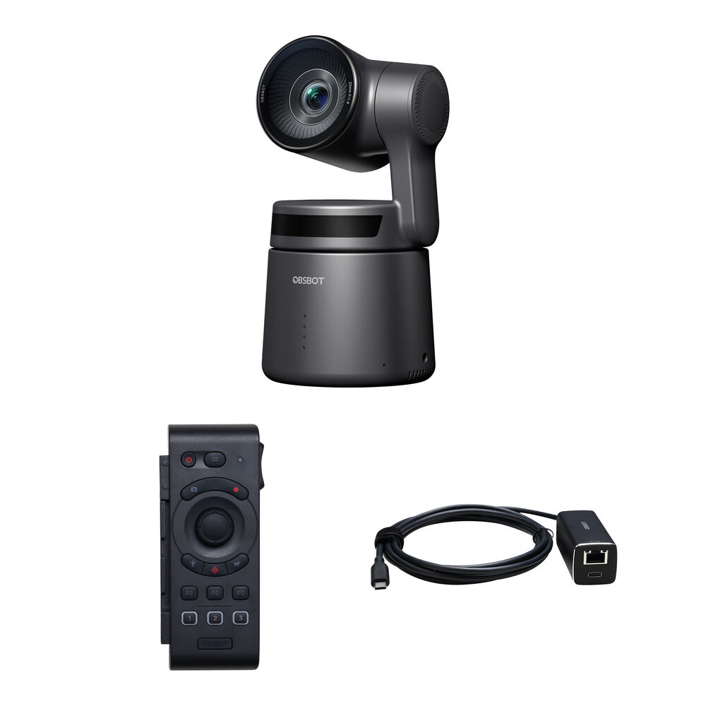 Комплект OBSBOT Tail Air PTZ-камеры с пультом дистанционного управления и адаптером PoE
Комплект OBSBOT Tail Air PTZ-камеры с пультом дистанционного управления и адаптером PoE