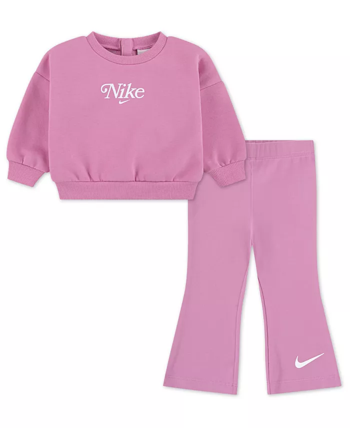 Комплект для девочек из футболки и леггинсов Solid Crew Nike, розовый
Комплект для девочек из футболки и леггинсов Solid Crew Nike, розовый