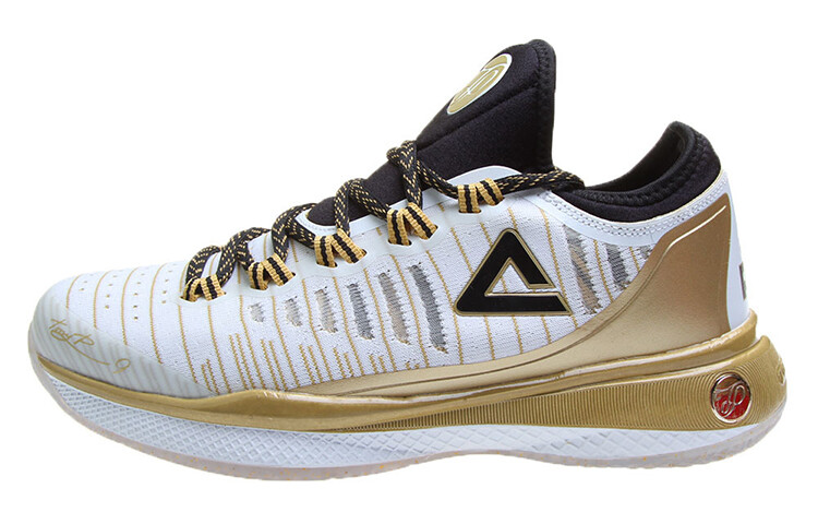 Баскетбольные кроссовки мужские среднего размера белые/черные/золотые Peak
Баскетбольные кроссовки мужские среднего размера белые/черные/золотые Peak