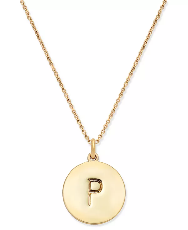 Ожерелье с подвеской в виде инициалов, позолоченное 12 карат, 17 дюймов + удлинитель 3 дюйма Kate Spade New York, p
Ожерелье с подвеской в виде инициалов, позолоченное 12 карат, 17 дюймов + удлинитель 3 дюйма Kate Spade New York, p