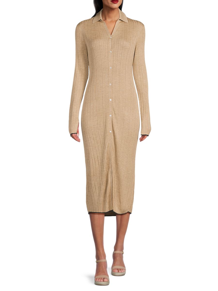 Платье-рубашка миди из текстурированной шелковой смеси Theory, цвет Oat Melange
Платье-рубашка миди из текстурированной шелковой смеси Theory, цвет Oat Melange