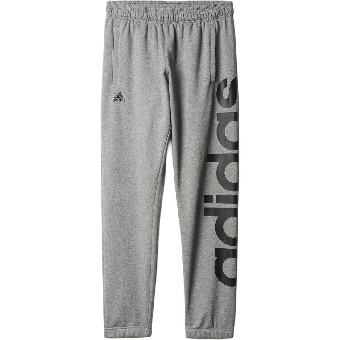 Трикотажные спортивные штаны мужские серые Adidas, серый 
Трикотажные спортивные штаны мужские серые Adidas, серый