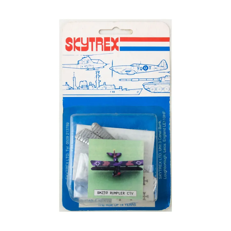 Румплер C1V, WWI Airplane Miniatures (1:200) (Skytrex)
Румплер C1V, WWI Airplane Miniatures (1:200) (Skytrex)