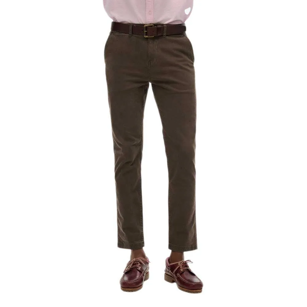 Брюки чинос Superdry International, коричневый 
Брюки чинос Superdry International, коричневый