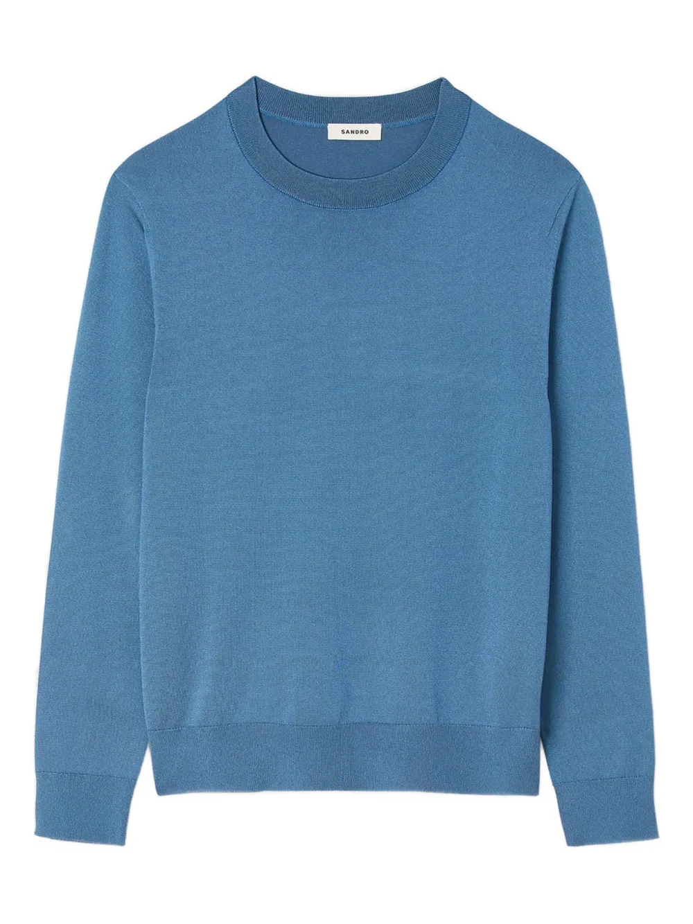 Свитер с круглым вырезом SANDRO, синий 
Свитер с круглым вырезом SANDRO, синий